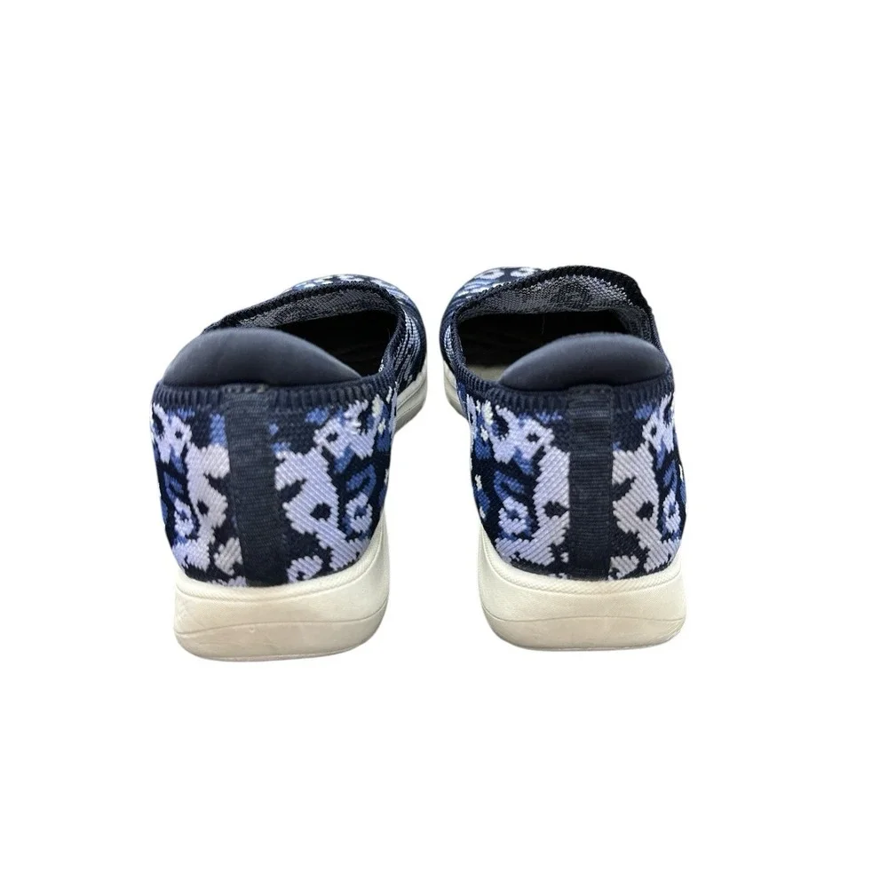CLOUDSTEPPERS by Clarks Washable Knit Slip-Ons Adella Step Navy/Floral Size 11 M